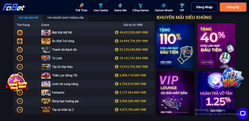 Chương trình VIP Visabet